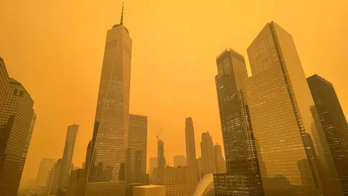 new york city wildfire smoke fumes pollution