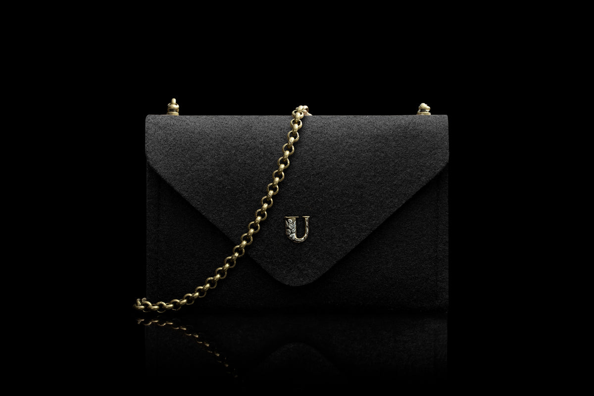 箱付き Ugo Cacciatori MARINE WALLET CHAIN U-Go Black Onyx Chain Travel Bag | U-Earth Store Official